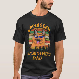 33 Bester deutscher Schäferhund-Vater der Welt Deu T-Shirt