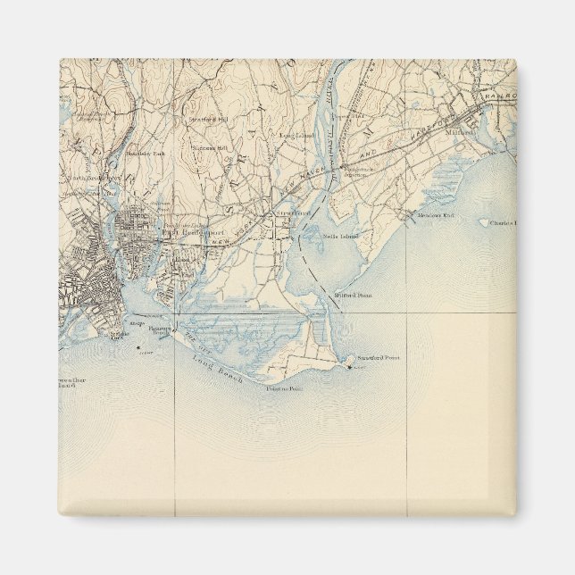33 Bridgeport-Blatt Magnet (Vorne)