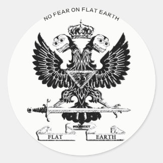 33 DEGREE Doppelgehackte Kopfklemme Runder Aufkleber