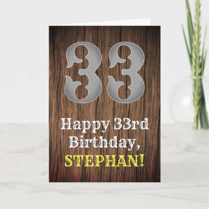 33. Geburtstag: Inspirierter Country Western Look, Karte
