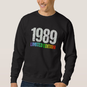 33. Geburtstag Ladys Mens 33 Jahre 1989 5 Sweatshirt