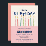 33. Geburtstagseinladung Funny Birthday Candle Einladung<br><div class="desc">33. Geburtstagseinladung Funny Birthday Candle</div>