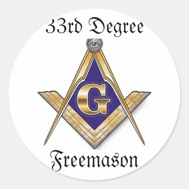 33. Grad Freemason Sticker (Vorderseite)
