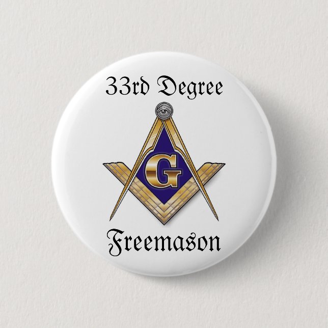 33. Grad-Freimaurer-Knopf Button (Vorderseite)