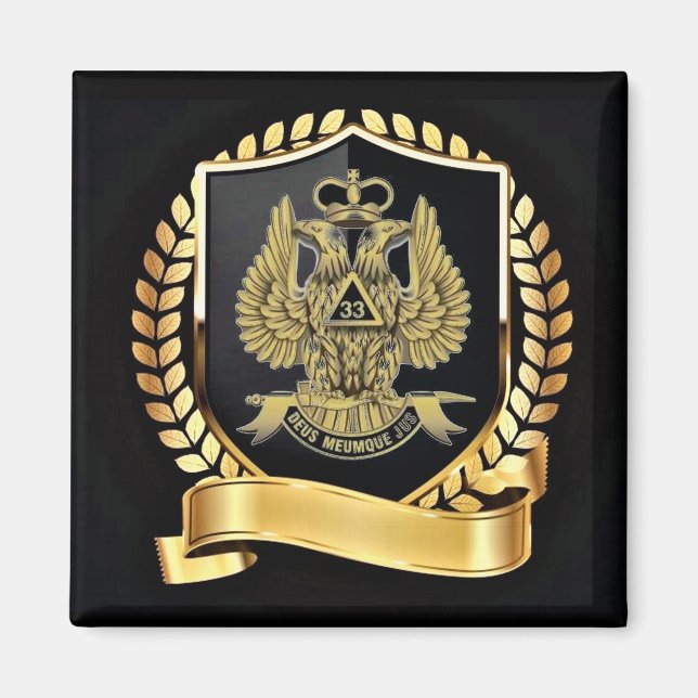 33 Grad Mason Magnet (Vorne)