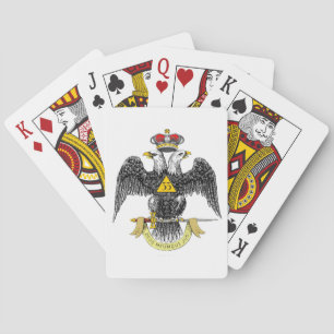 33. Grad-schottisches Ritus-Schwarzes Eagle Spielkarten