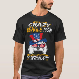 33 Ich bin die verrückte Beagle-Mama Beagle T-Shirt