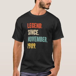 33 Jahre alt 33. Geburtstagsfeier Seit 1. November T-Shirt