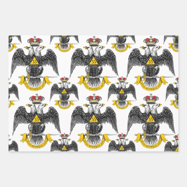 33° Schottischer Ritus Nordens Geschenkpapier Set (Vorderseite 2)