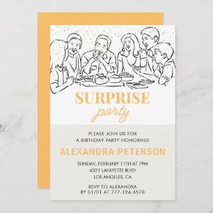 33e anniversaire Invitation Surprise