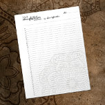 33x3 Manifestation Method, Law of attraction Notizblock<br><div class="desc">This minimalist "Law of Attraction" notepad features a mandala with the 33x3 method.</div>
