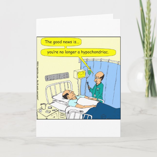 348 Kein hypochondrischer Cartoon mehr Karte (Vorderseite)
