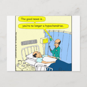 348 Kein hypochondrischer Cartoon mehr Postkarte