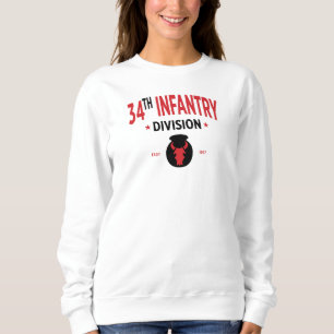 34. Abteilung Infanterie - Militärische Frauen in  Sweatshirt