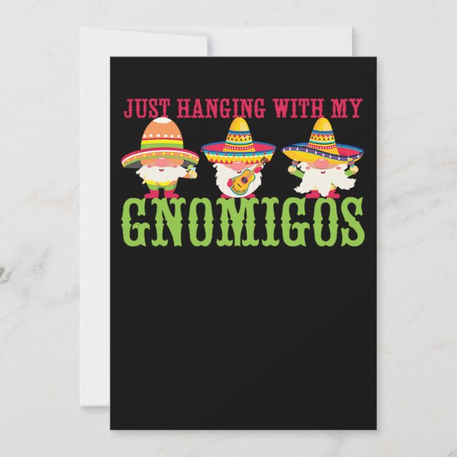 34.Cinco de Mayo nur mit meinem Gnomigos Gno Save The Date (Vorderseite)