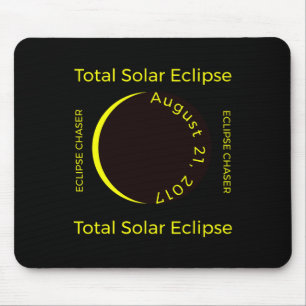 #34; Eklipse Chaser#34; Gesamtsolareklipse Aug 201 Mousepad
