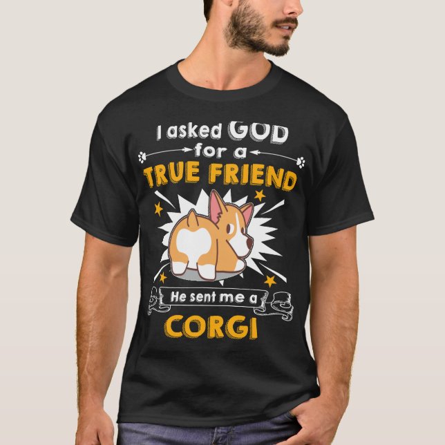 34 Er schickte mir ein Corgi T-Shirt (Vorderseite)