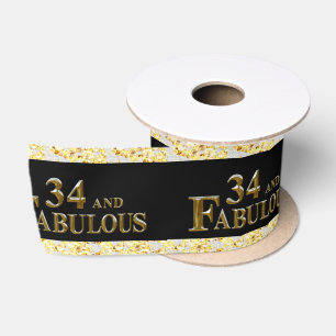 34. Geburtstag  Satinband