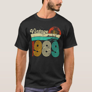 34. Geburtstag Vintag 1989 34 Jahre alte Männer Fr T-Shirt
