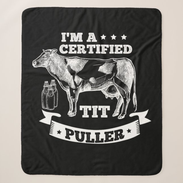 34.Im A Certified Tit Puller Sherpadecke (Vorderseite)