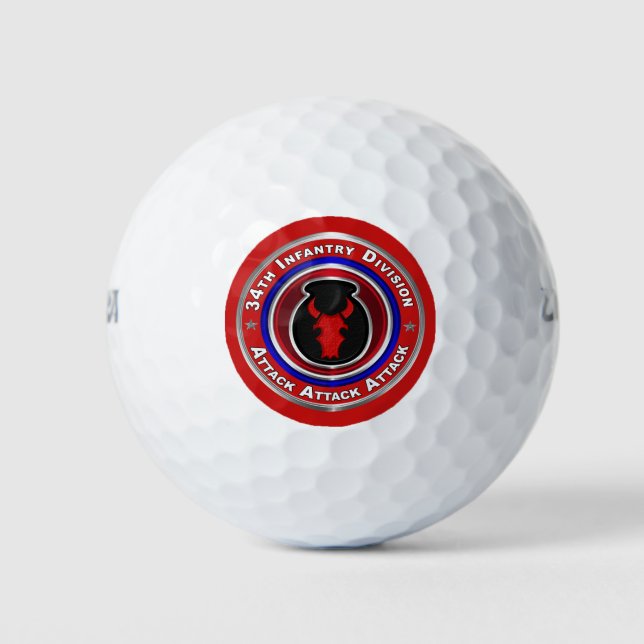 34. Infanterie-Division Custom Design Golfball (Vorderseite)