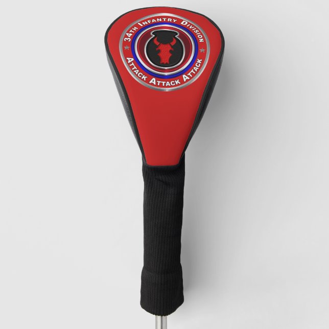 34. Infanterie-Division  Golf Headcover (Vorderseite)