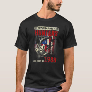 34 Jahre alter Hirschjäger Geboren 1988 34. Geburt T-Shirt
