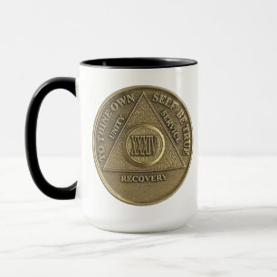34 Jahre CUSTOM NAME Sober Coin Jubiläum Tasse