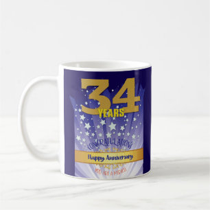 34 Jahre CUSTOM Recovery-Jubiläum Fett gedruckte Z Kaffeetasse