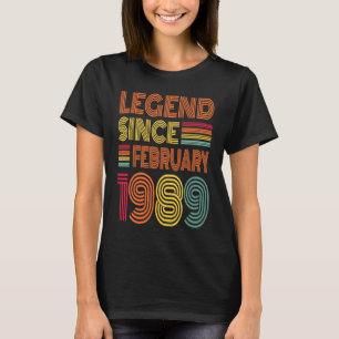 34 Jahre Phantastisch seit Februar 1989 34. Geburt T-Shirt