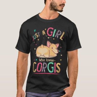 34 Nur ein Mädchen das Corgis liebt T-Shirt