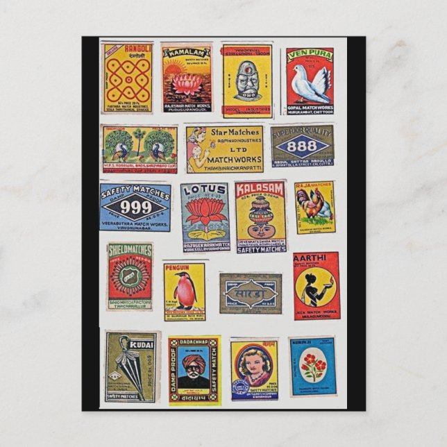 34 Sicherheitsvorkehrungen Vintage Postkarte (Vorderseite)