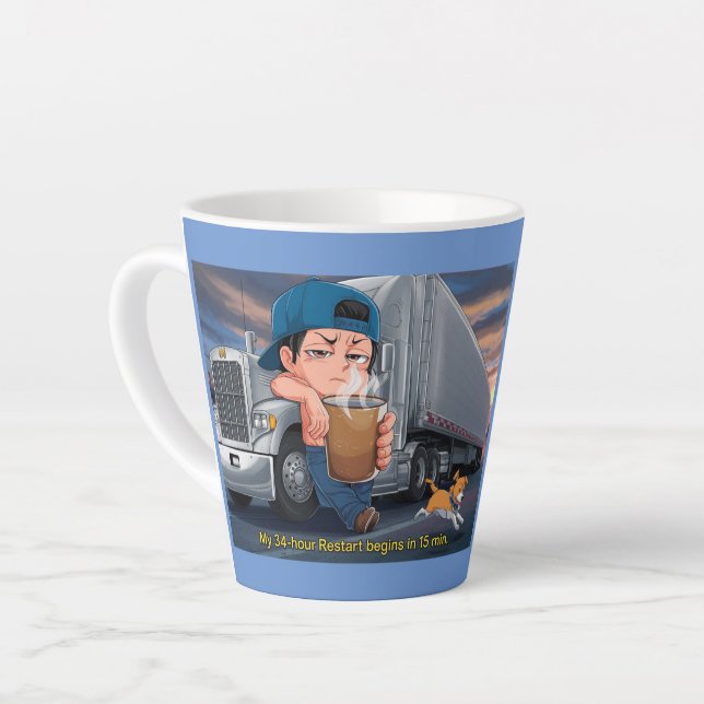 34-Stunden-Neustart der Kaffee-Tasse Milchtasse (Linke Ecke)