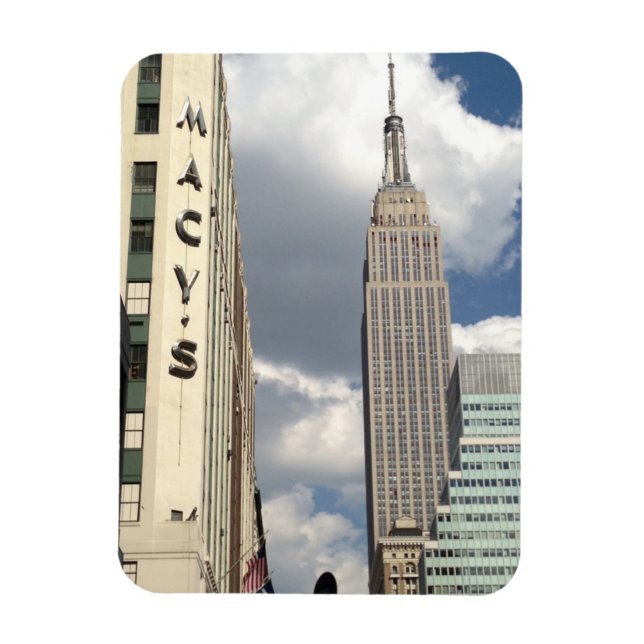 34th Street Empire State Gebäude Manhattan NYC Magnet (Vertikal)