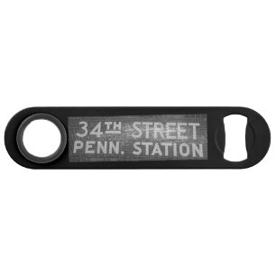 34th Street New York, New Tile Train Station Sign Speed Flaschenöffner