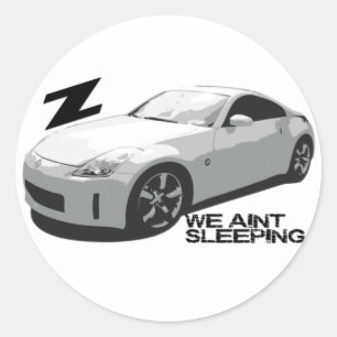 350Z Aint schlafen Runder Aufkleber