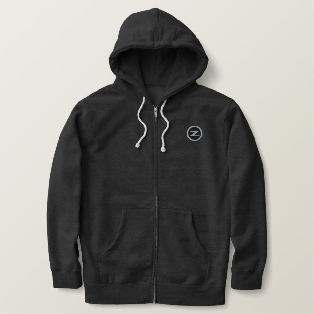 350Z Autohoodie bestickt Bestickter Hoodie (Design vorne)
