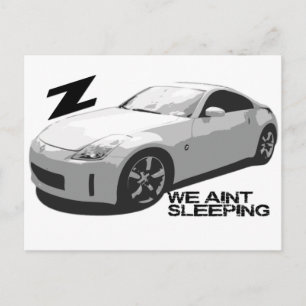 350Z Schläft nicht Postkarte