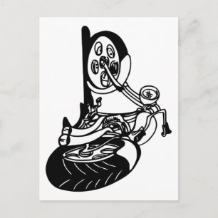 354 Chopper Bike Postkarte