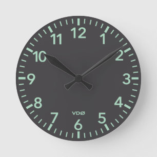 356 Style Dash Clock Runde Wanduhr