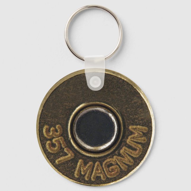 357 Messinggehäuse aus Magnum-Muschel Schlüsselanhänger (Vorderseite)