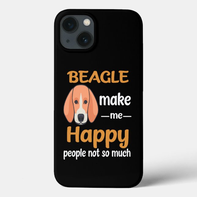 35 Beagle macht mich glücklich Case-Mate iPhone Hülle (Rückseite)