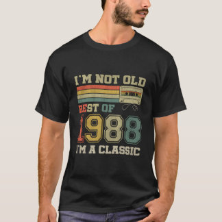 35 Dekorationen Best Of 1988 Geburtstag 35. T-Shirt
