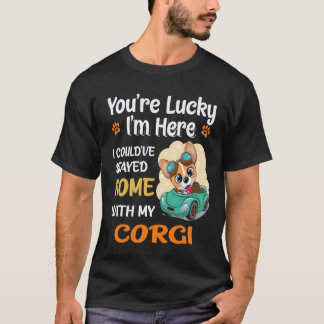 35 Du bist ein Glückspilz Corgi T-Shirt