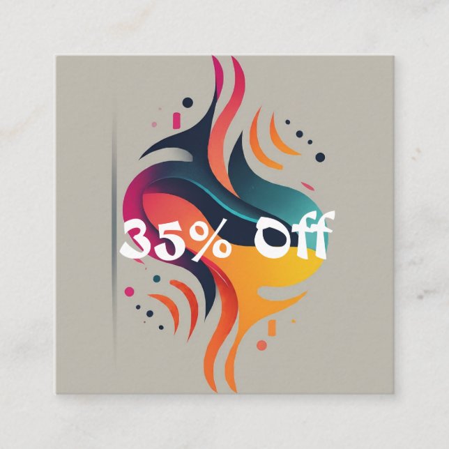 35% enorme Einsparungen erwarten! Rabattkarte (Vorderseite)