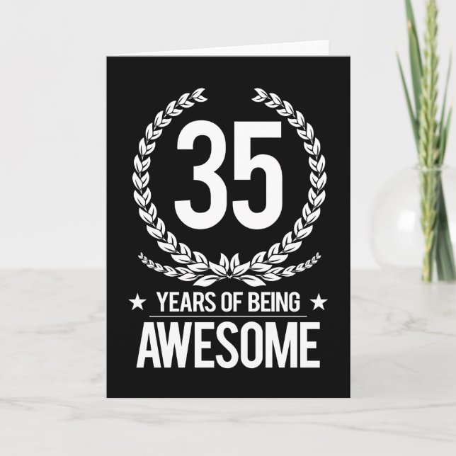 35. Geburtstag (35 Jahre Phantastisch) Karte (Vorderseite)