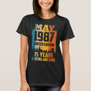 35. Geburtstag 35 Jahre Phantastisch seit Mai 1987 T-Shirt