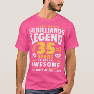 35. Geburtstag Billard Spieler 35 Jahre alt Billia T-Shirt