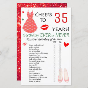 35. Geburtstag Ever oder Nie Game