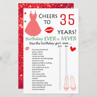 35. Geburtstag Ever oder Nie Game